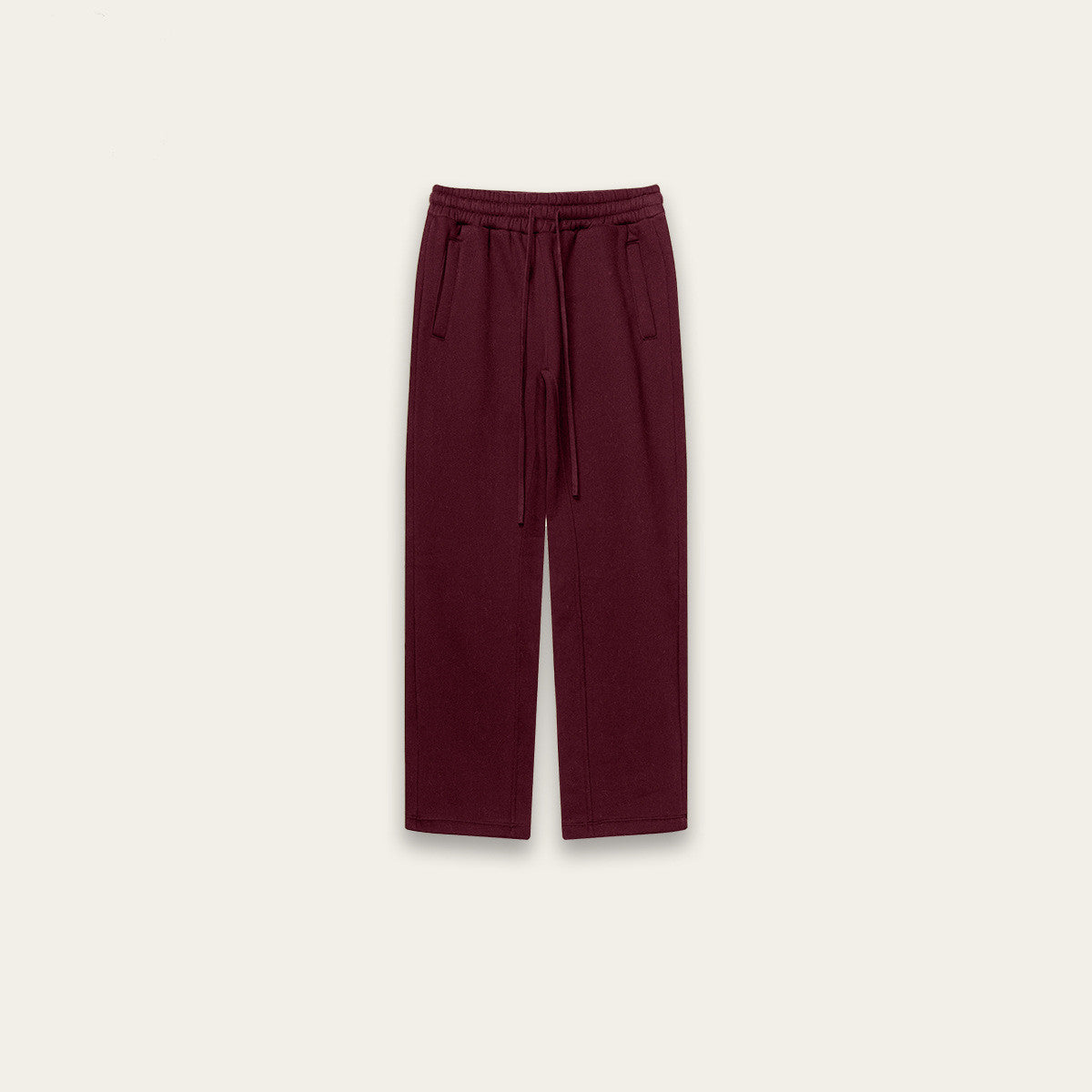Efterår Fleece Ensfarvet Hættetrøje Afslappet Løs Cardigan Sportsbukser