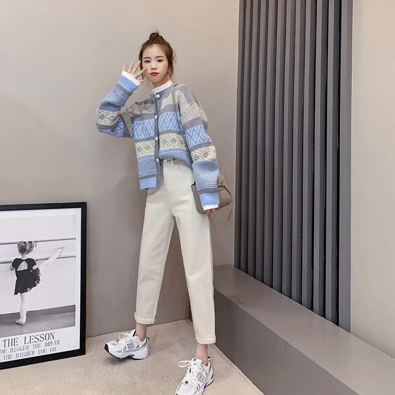 Design Sense Niche Round Neck Knitted Cardigan Top Coat