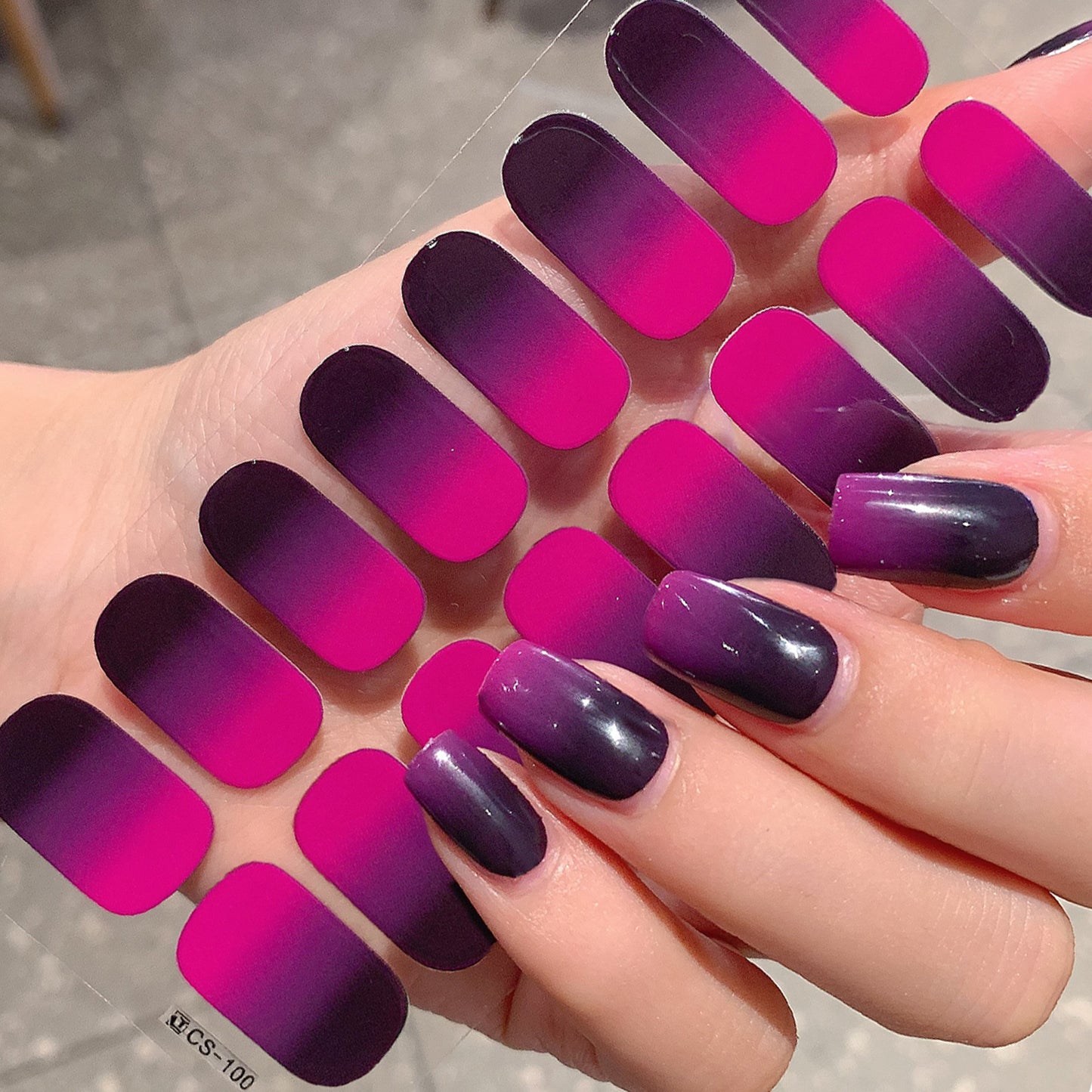 Gradient Color Nail Sticker Spring And Summer Comely Finger