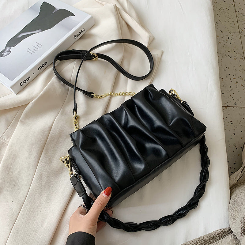Net Celebrity Fold Small Bag Tide Texture Western Style Shoulder Bag