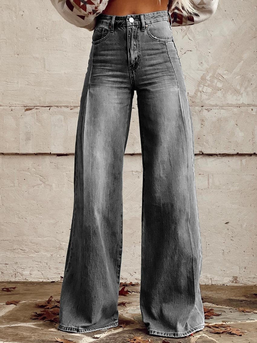 Plus Size Women's Casual Pants Thin Wide Leg