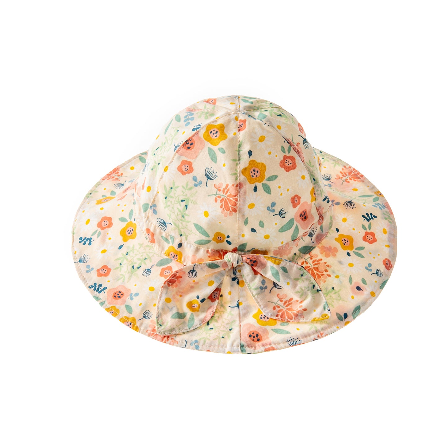 Solid Color Bow Breathable Male And Female Baby Sun Hat