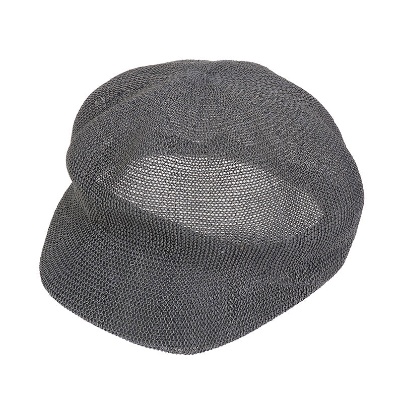 Summer Octagonal Cap Straw Hat Beach Vacation Duck Tongue Painter Cap Sun-proof