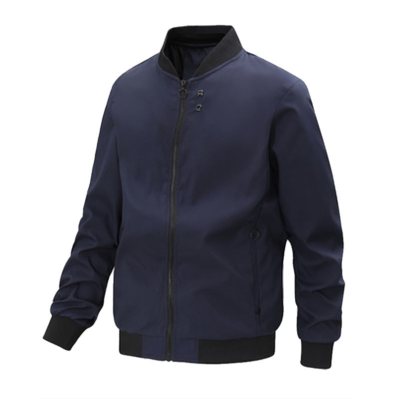 Men's Fashion Baseball Uniform Stand-up Collar Casual Jacket