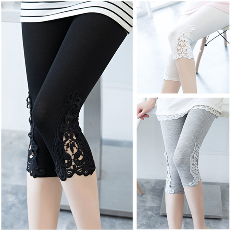 Women's Fashion Lace Stretch Bottoming Pants