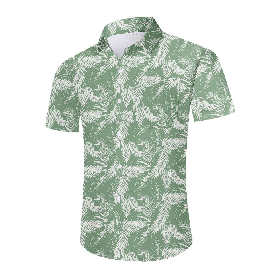 Men's Fashionable Loose Plus-Size Printed Shirt