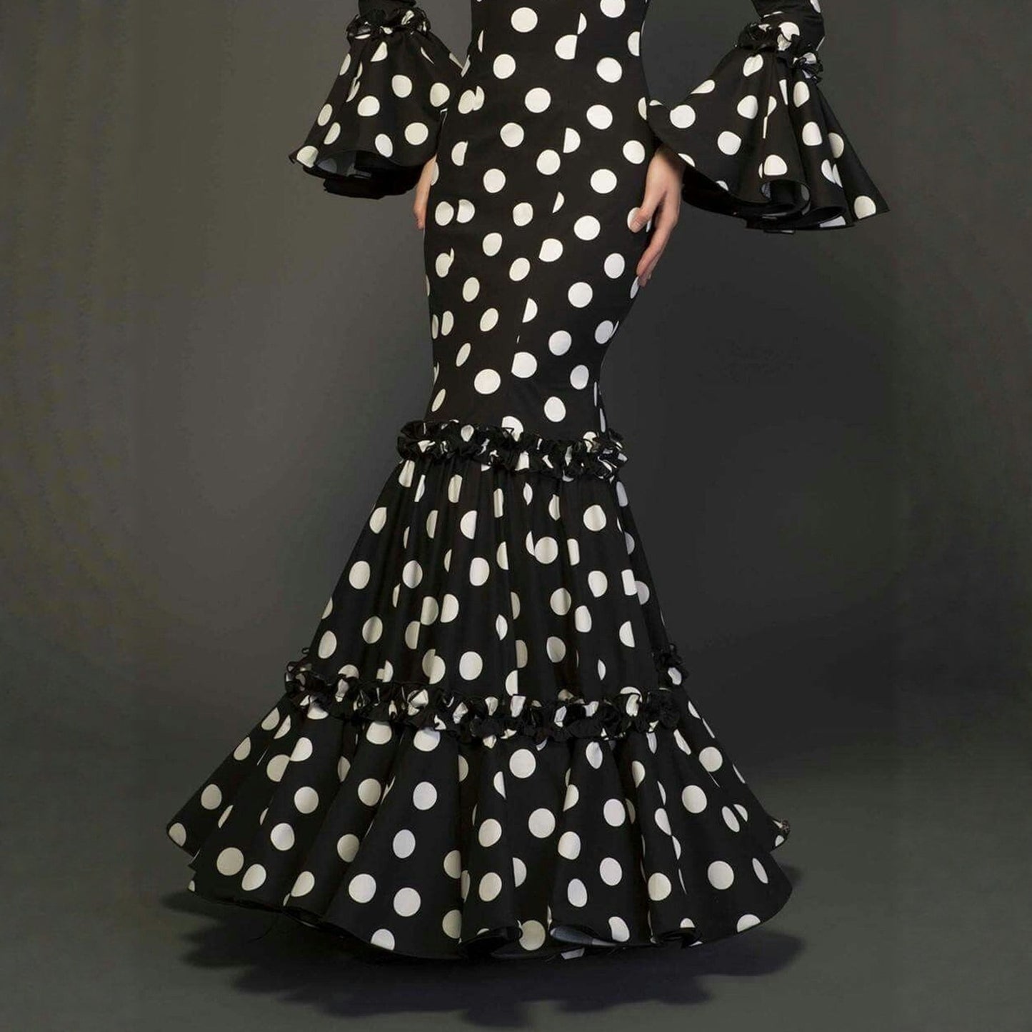 Womens Retro French Polka-Dot Dress