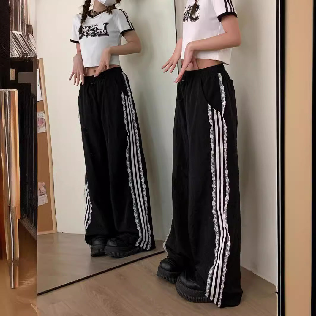 Edge Black Strip Sports Pants