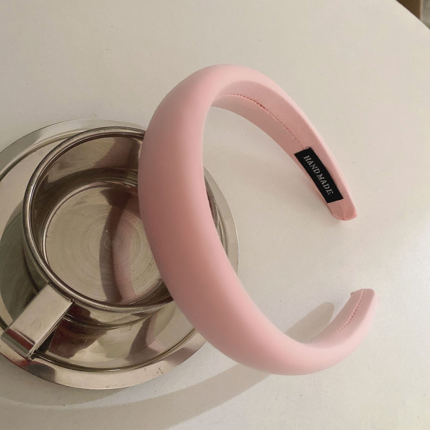 Cream Color Cute Wide-brimmed Sponge Temperament Hairband Decoratio