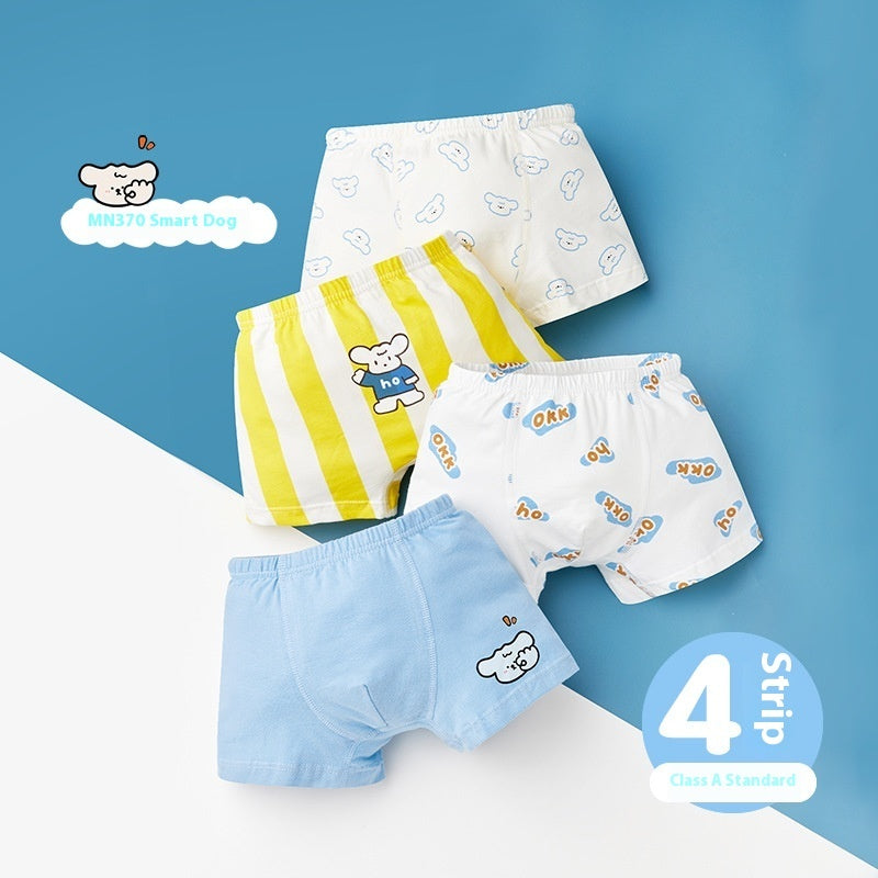Children's Underwear Class A Pure Cotton Antibacterial Cartoon Boy