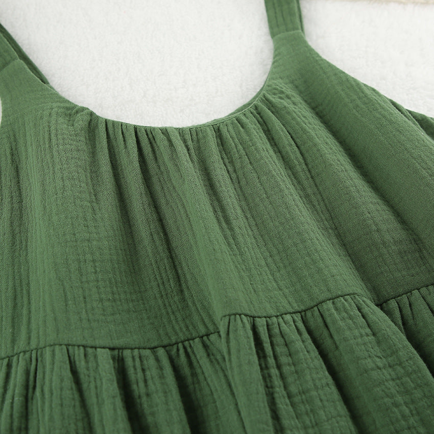 Outdoor Casual Home Spaghetti Straps Sleeveless Short Nightdress