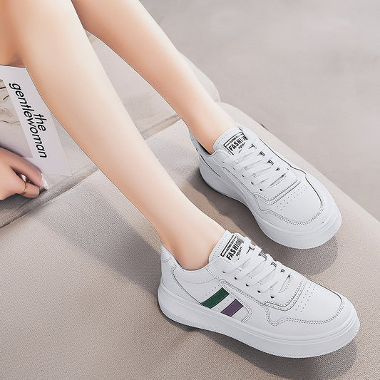 Thick-soled Heightened Casual Sneakers For Summer