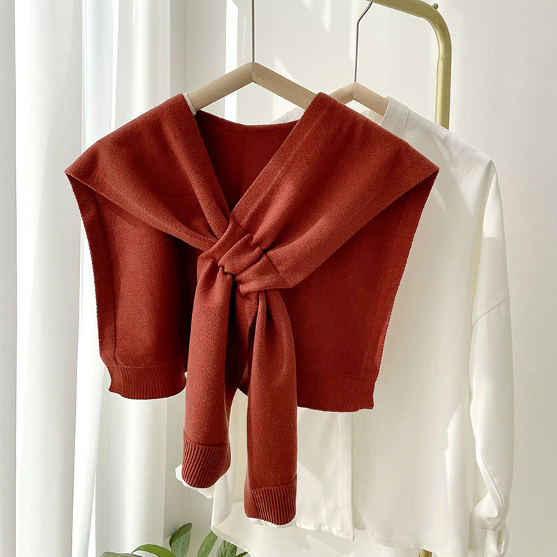 Fashion Shawl All-match Solid Color Scarf