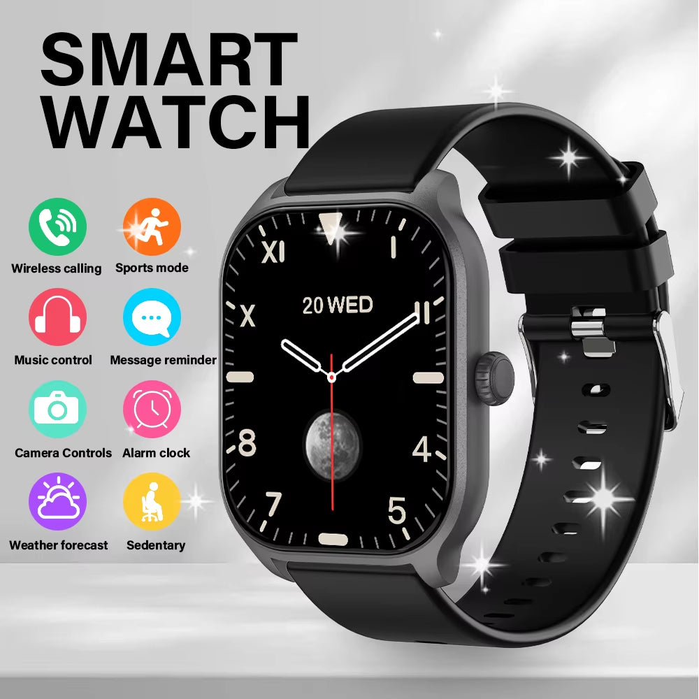 2025 New Smart Watch Bluetooth Call Men Women Watch Voice Assistant 100+ Sports Smart Watch for Android IOS