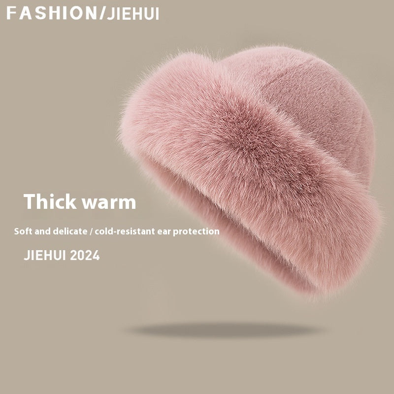 Winter Warm Ear Protection Plush Bucket Hat