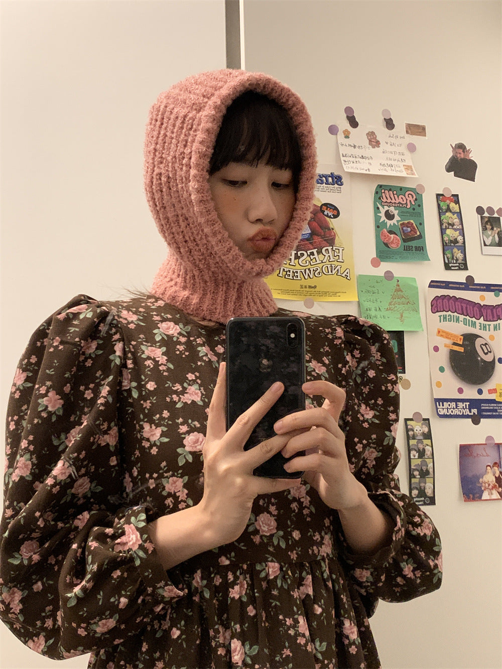 One-piece Bib Pullover Hat