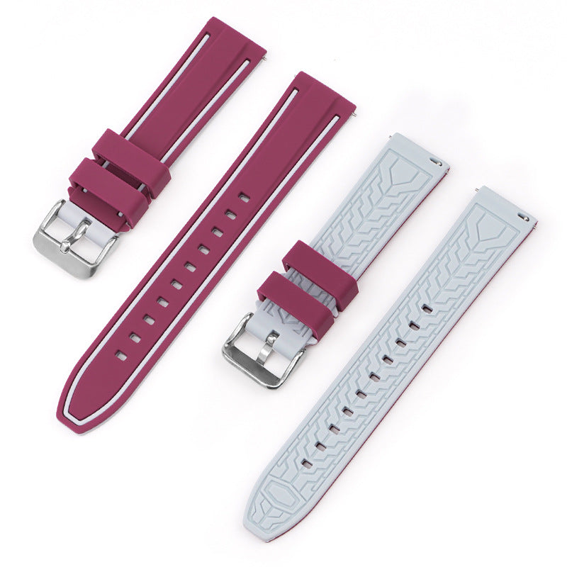 match 20mm Mercury Moon Two-color Silicone Strap