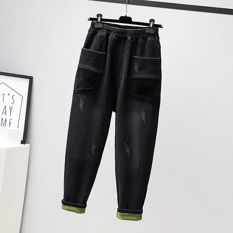 Plush Casual Harem Pants Plus Size Loose Heat