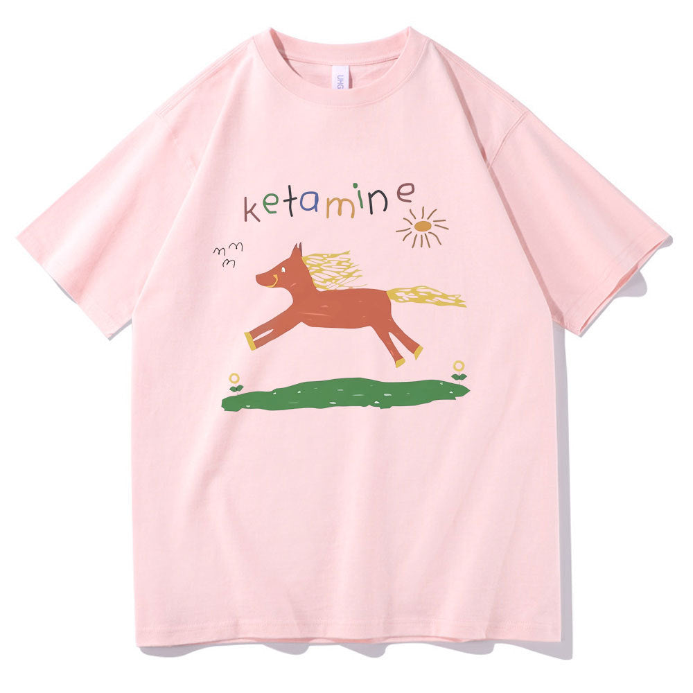 New Loose Print T-shirt Summer