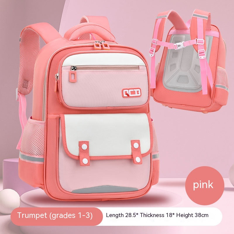 Primary School Student Schoolbag Lightweight Spine-protective Burden Reduction Large Capacity