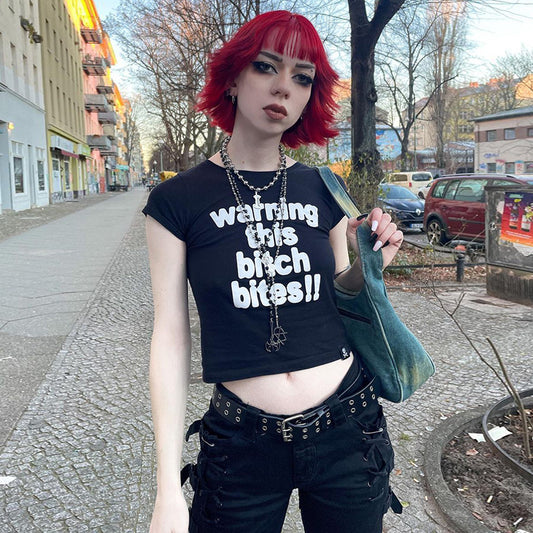 Europe And The United States Dark Wind Street Casual Hot Girl Hundred With Tops