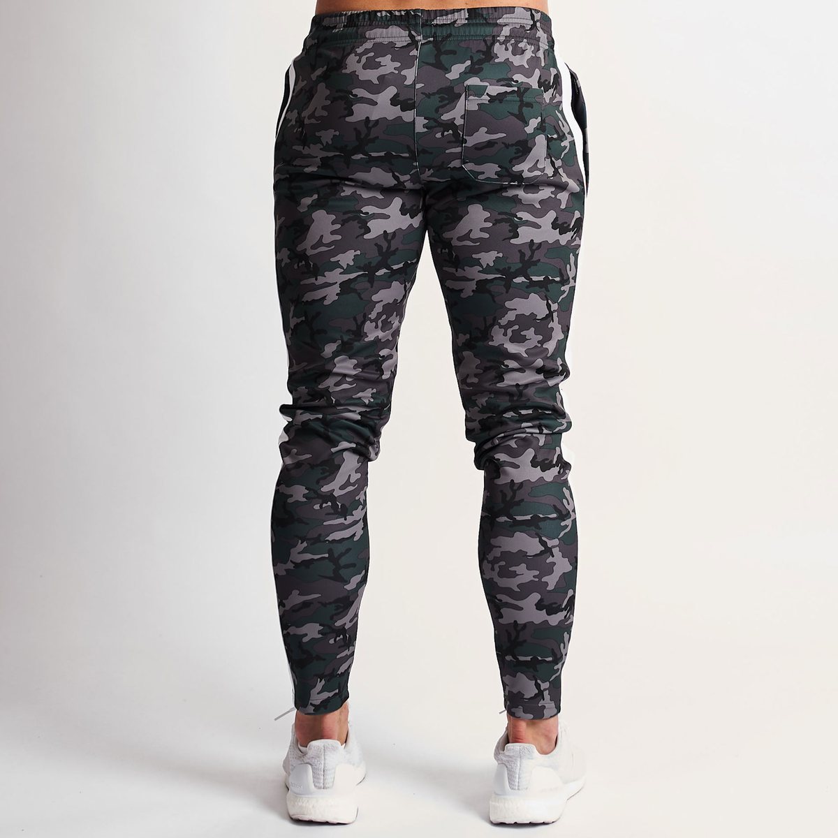 Stretch Side Stripe Camouflage Workout Training Pants
