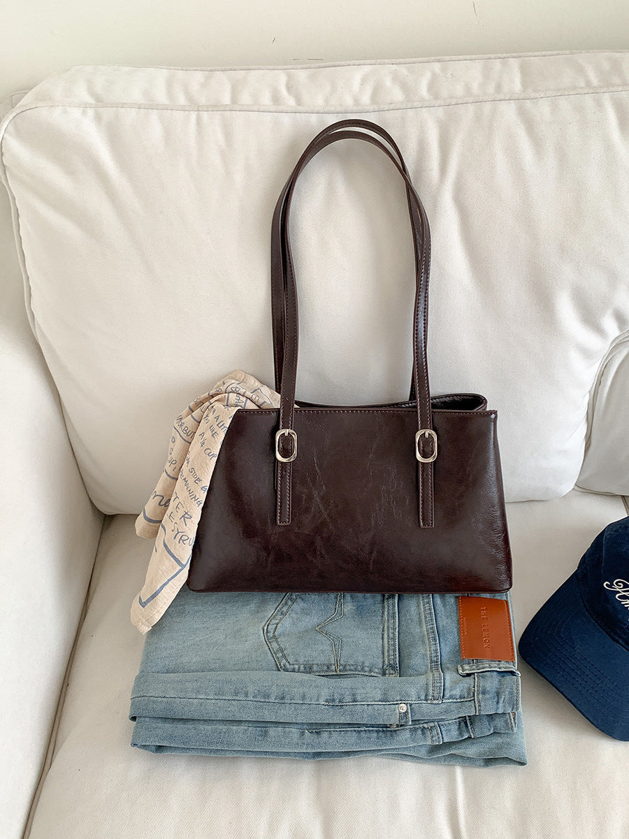 Vintage Large-capacity Womens Shoulder Bag