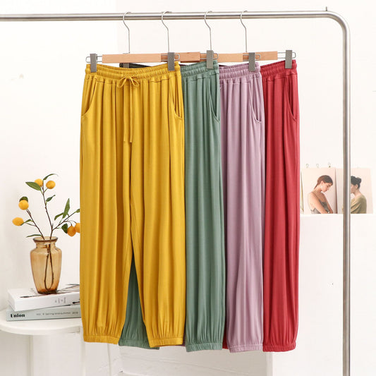Womens High-waisted Draping Sweatpants For A Slimming Casual Look