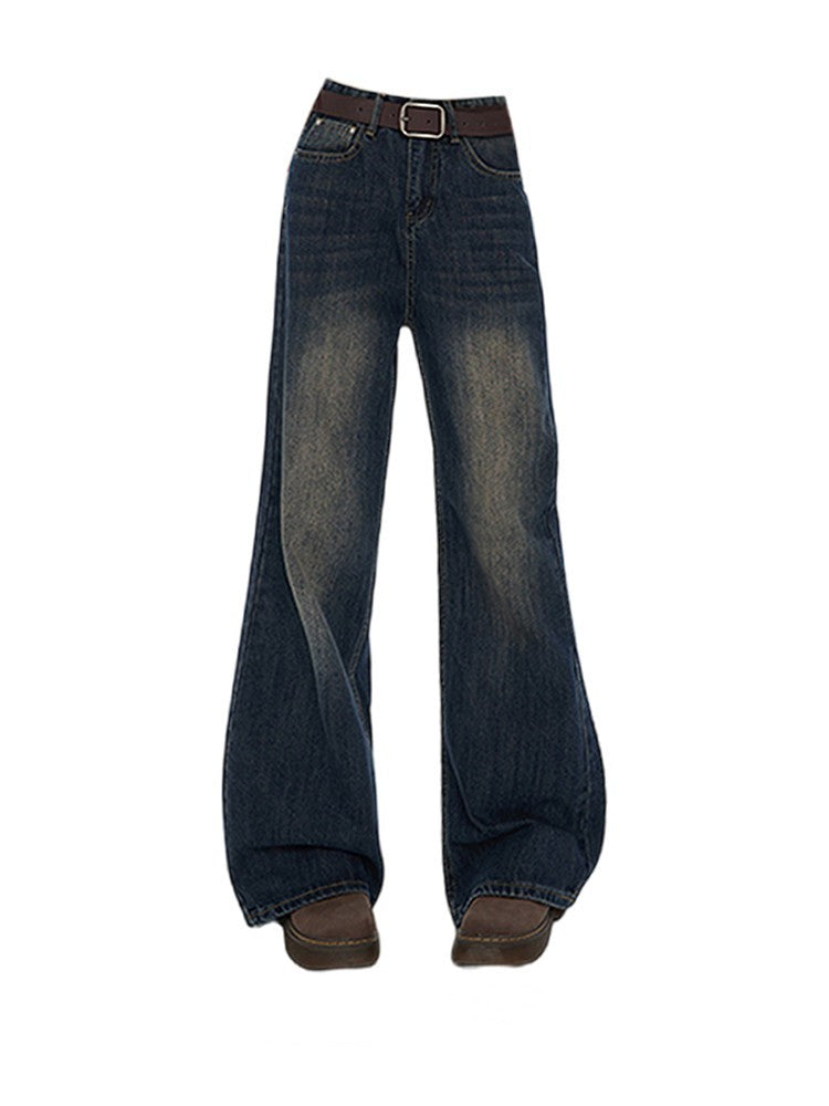 Women's Loose Straight Low Waist Skinny Jeans