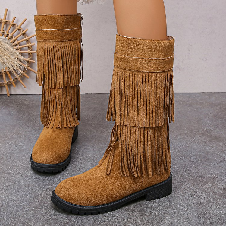 New Womens Low Heeled Casual Boots