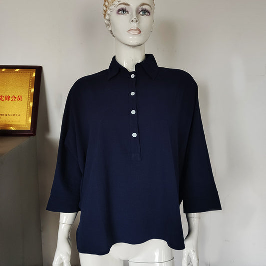 Batwing Clothes Loose Cotton And Linen Tops