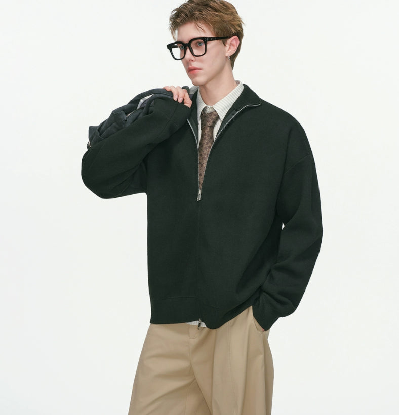 Thickened Knit Outerwear For Fall And Winter