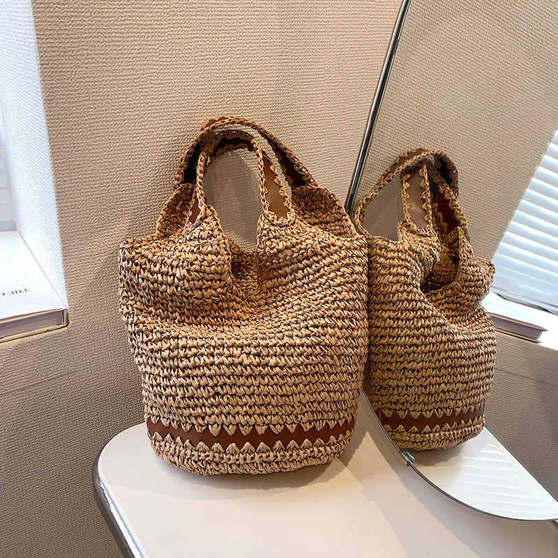 Women's Fashion All-match Casual Weaving Shoulder Bag