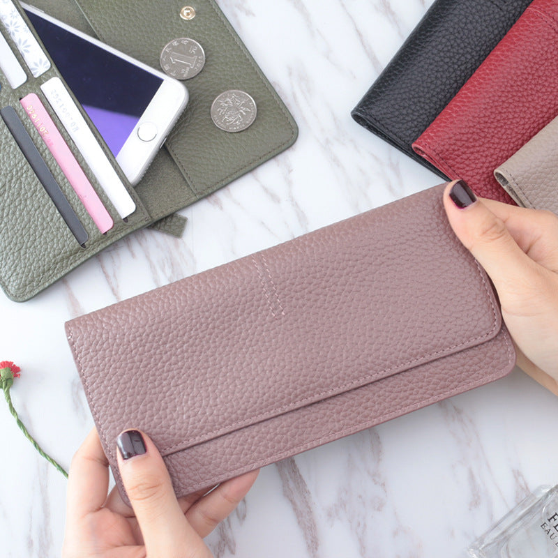 Long Multiple Card Slots Zipper Multifunctional Large-capacity Coin Purse