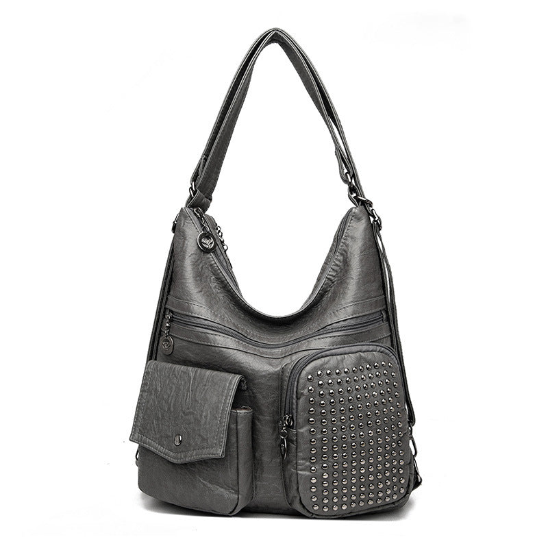 Women's Fashion Solid Color Shoulder Bag