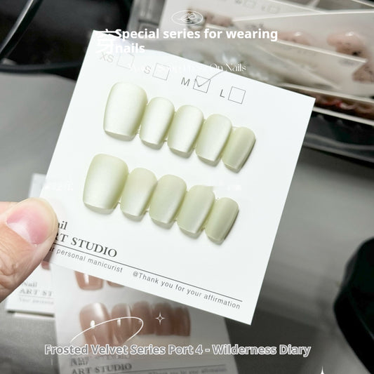 Frosted Velvet Cat's Eye 04 Harano Diary Aurora Nail Art