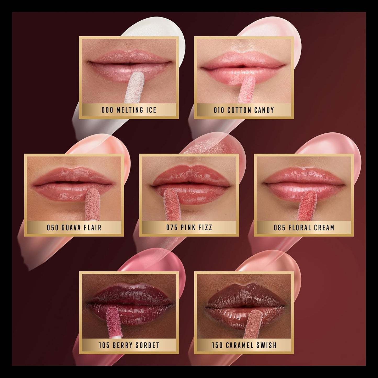 Max Factor 2000 Calorie Lip Glaze Labial 010, Cotton Candy, 4.4 Ml