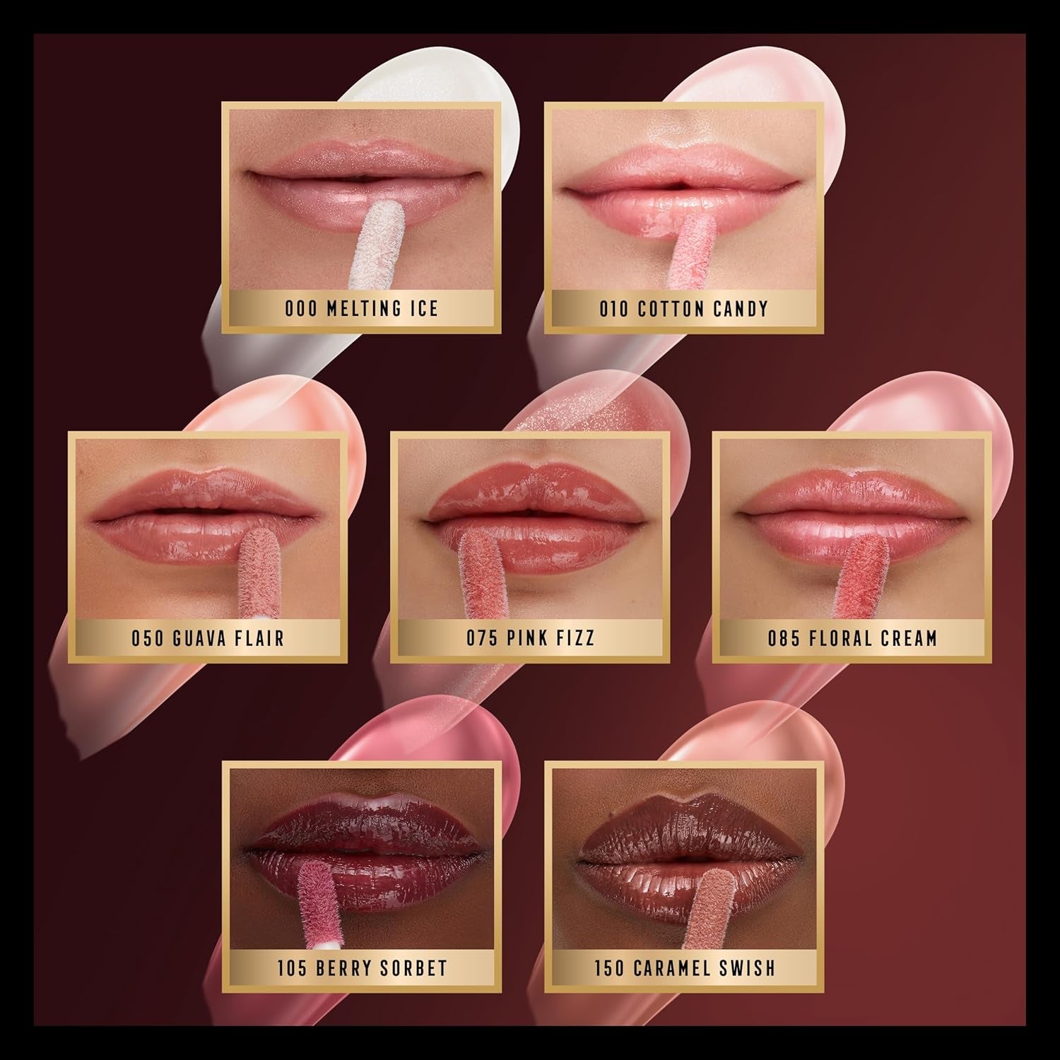 Max Factor 2000 Calorie Lip Glaze Labial 010, Cotton Candy, 4.4 Ml