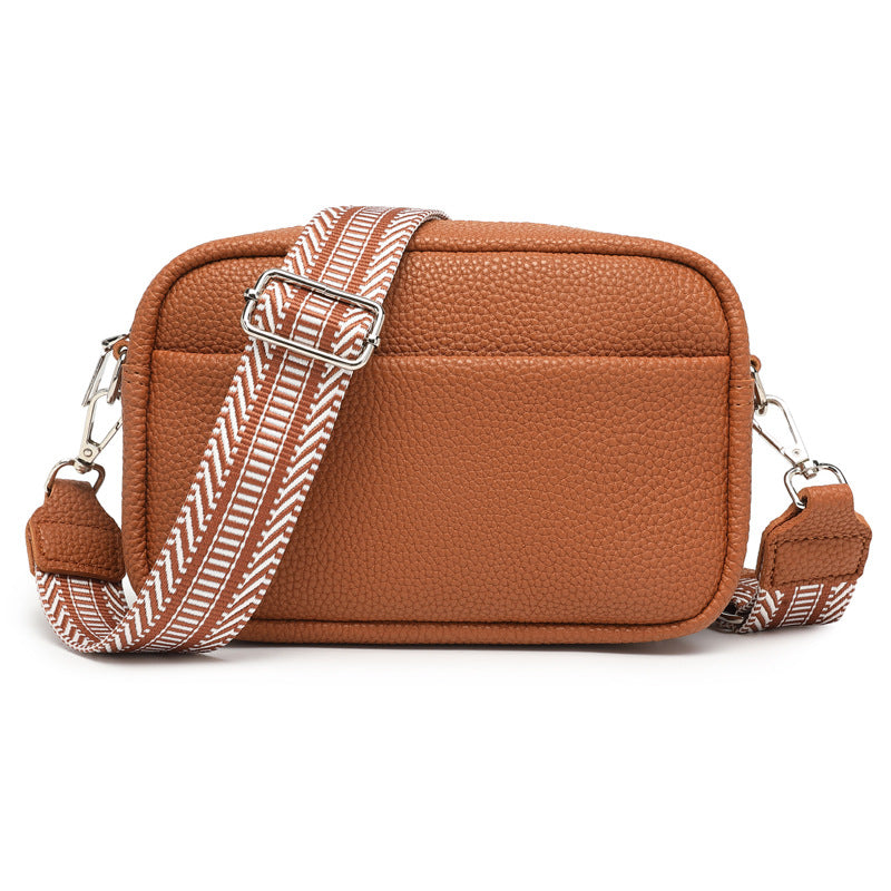 Wide Shoulder Strap Shoulder Crossbody Bag