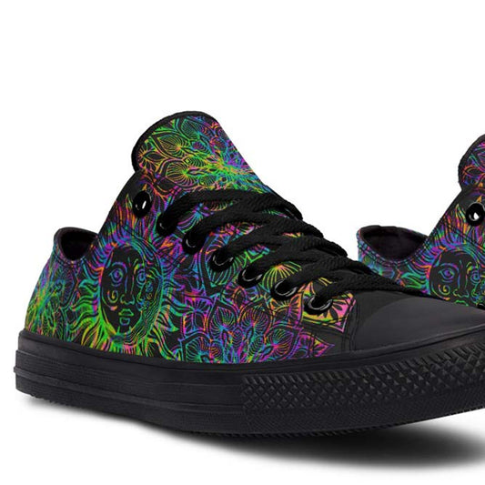 Fashion Print Couple Low-Top Canvas Shoes