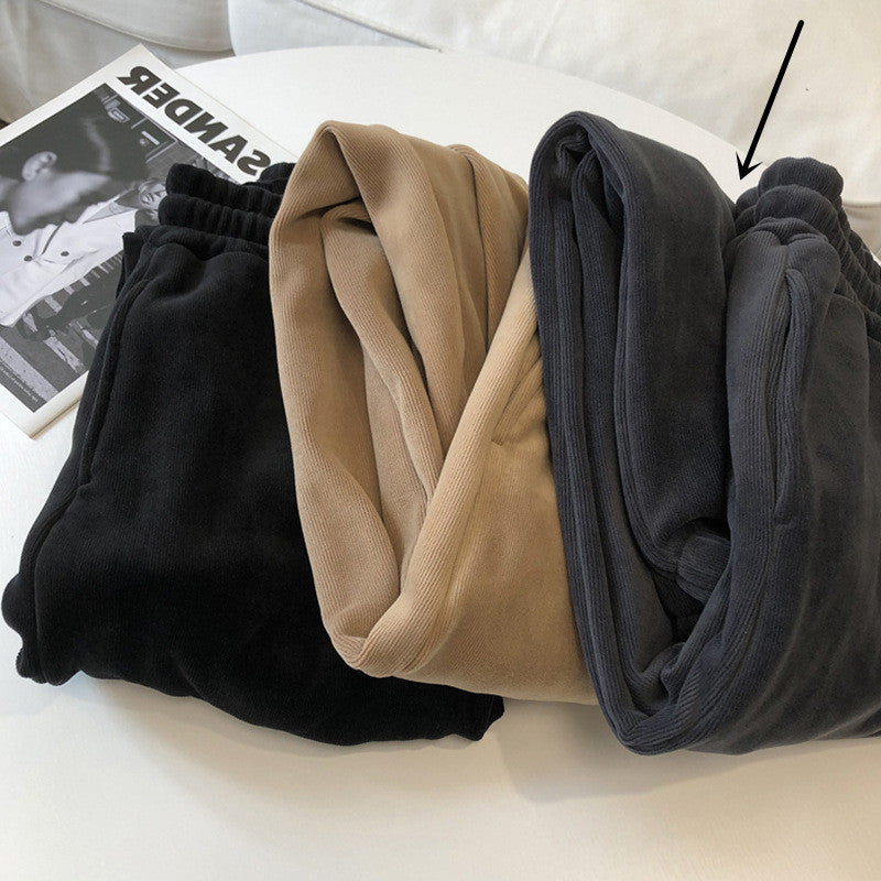 Women's Warm Plush Sports Casual Pants