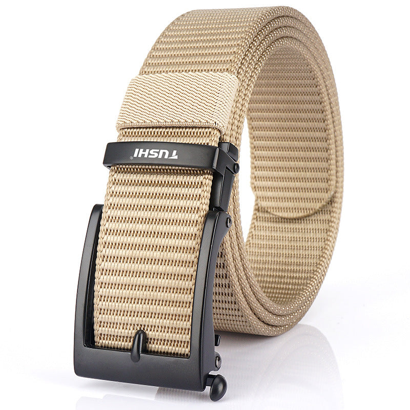 Men's Casual Fashion Automatic Buckle Canvas Belt