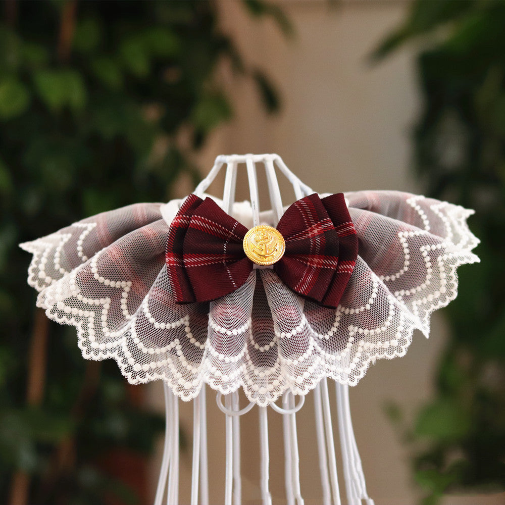 Pet Bib Saliva Towel Lace Collar