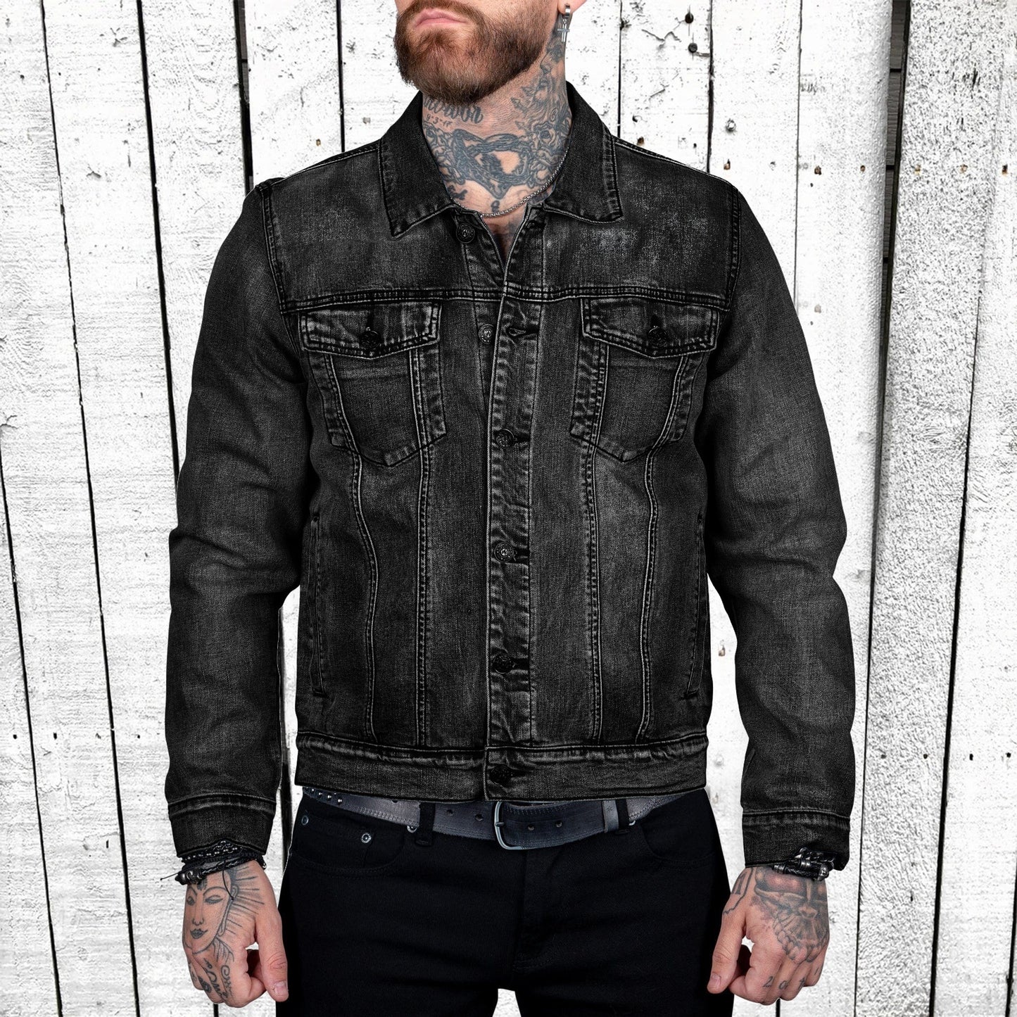 Men's Solid Color Cotton Coat European And American Large Size Fashion Casual