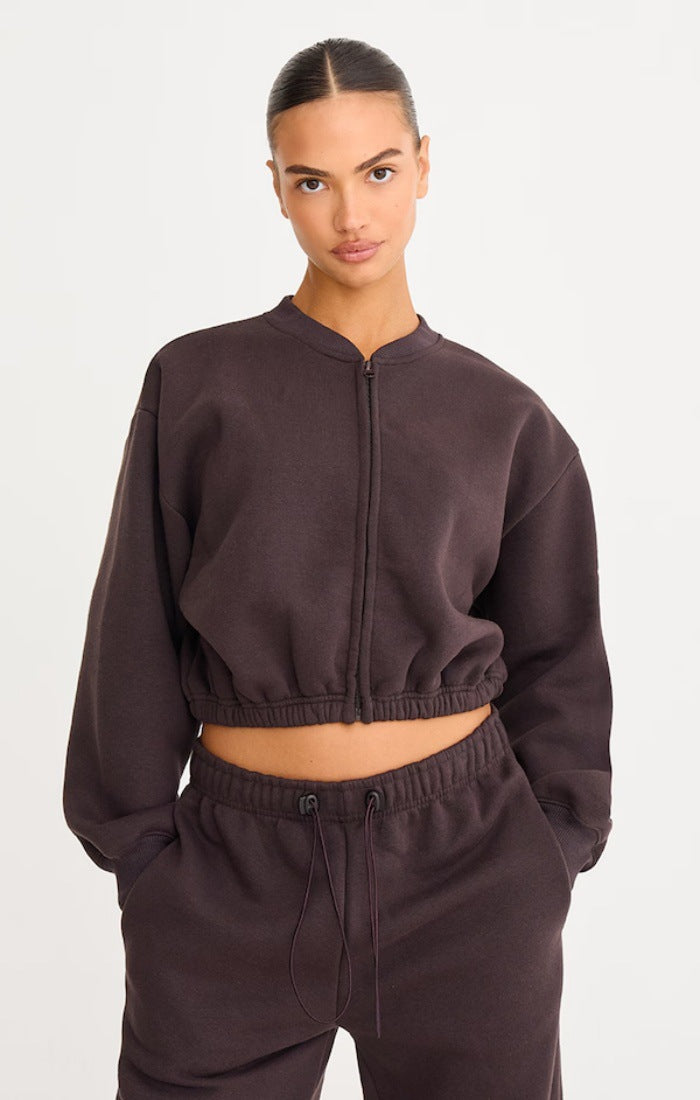 At-home Fashion Slim-fit Belted Cardigan And Pants Set