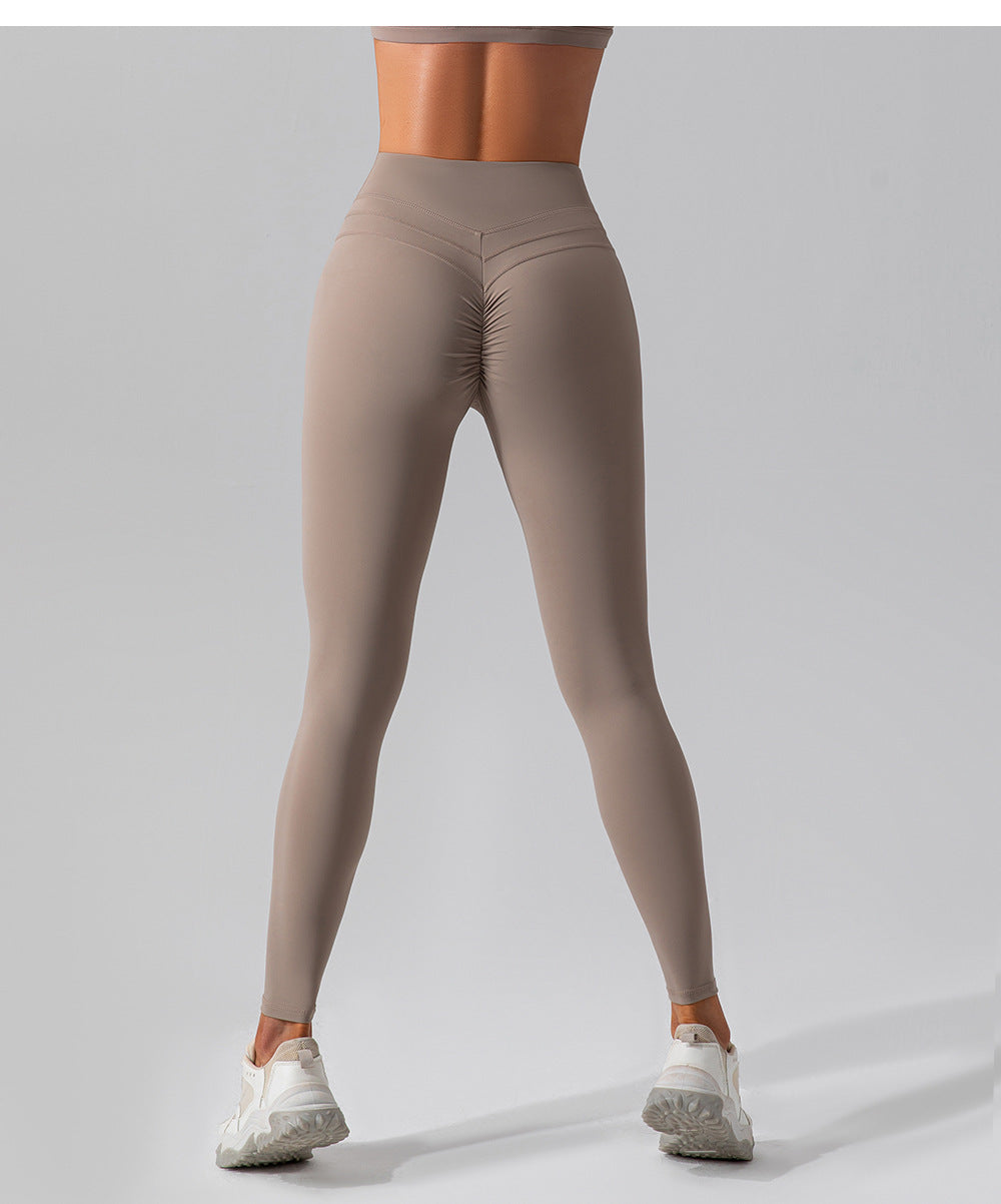 High Waist Shaping Nude Feel Yoga Quick-drying Skinny Workout Pants