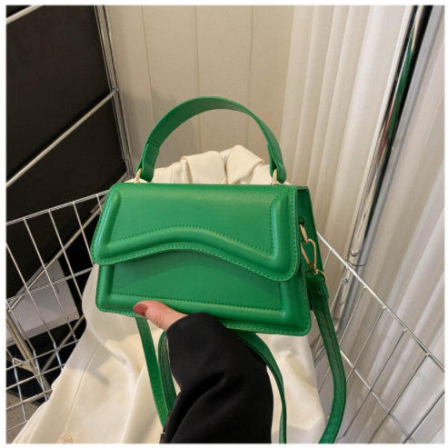 Small Square Women's Fashion Shoulder Solid Color Tote Crossbody