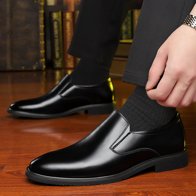 Herre Business Tods Casual Sko Åndbare Lave Forår Og Efterår Sorte Slip-on Dovne Sko