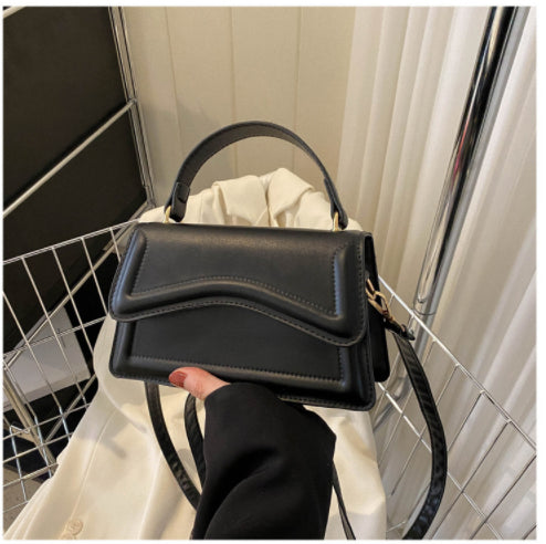 Small Square Women's Fashion Shoulder Solid Color Tote Crossbody