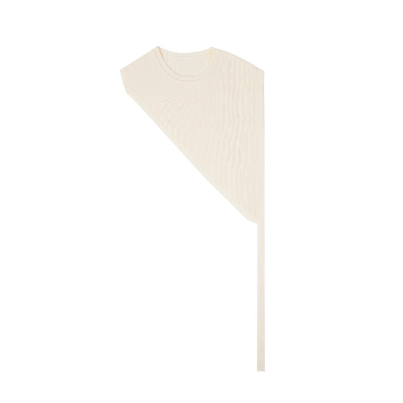 Thin Outer Match Shirt Short Sleeve Triangle Knitted Shawl